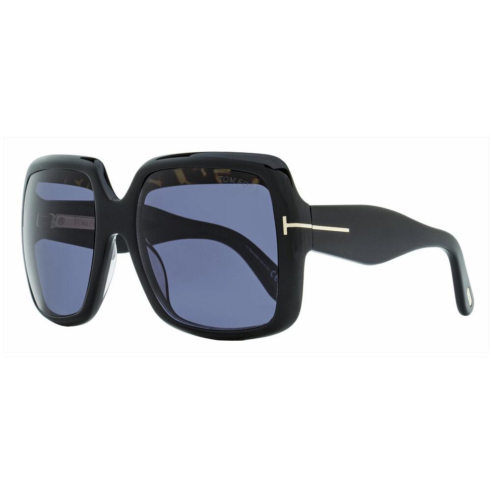 $625 NIB Tom Ford Aurora Sunglasses Square Lens TF1194 01A Black 55mm FT1194 - Picture 2 of 5